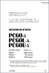 komatsu pc60, komatsu manual