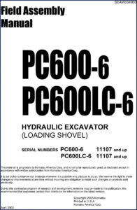 komatsu pc600, komatsu manual