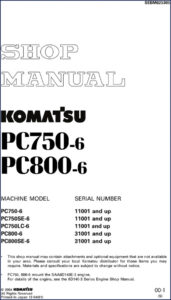 komatsu pc750, komatsu manual