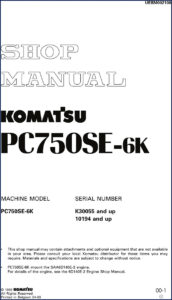 komatsu pc750se, komatsu manual