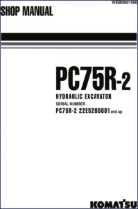 komatsu pc75r, komatsu manual