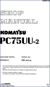 komatsu pc75uu, komatsu manual