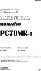 komatsu pc78mr, komatsu manual