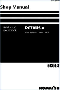 komatsu pc78us, komatsu manual
