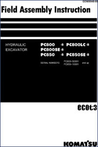 komatsu pc800, komatsu manual