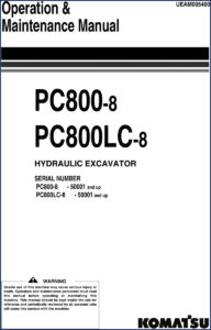 komatsu pc800, komatsu manual