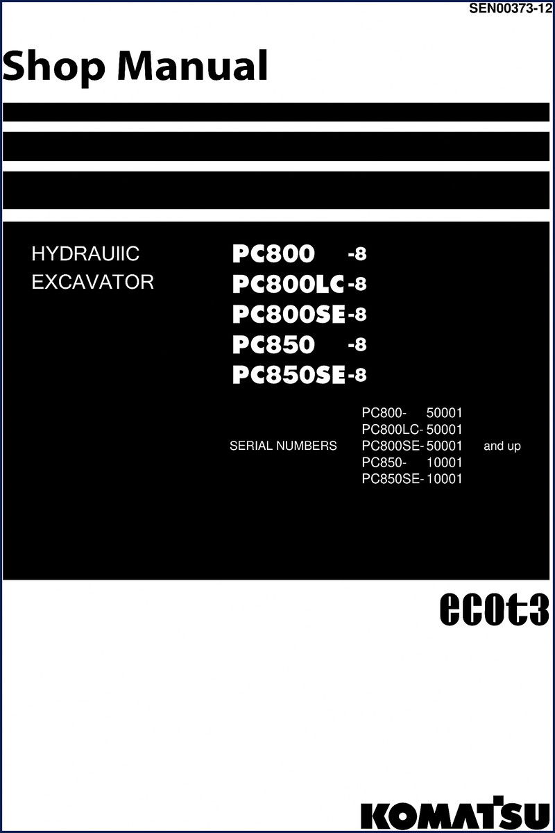 komatsu pc800, komatsu manual