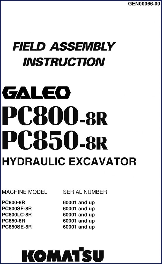 komatsu pc800, komatsu manual
