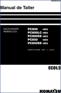 komatsu pc800/pc850 workshop manual, komatsu workshop manual, komatsu pc800/pc850