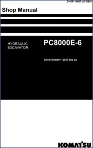komatsu pc8000e, komatsu manual