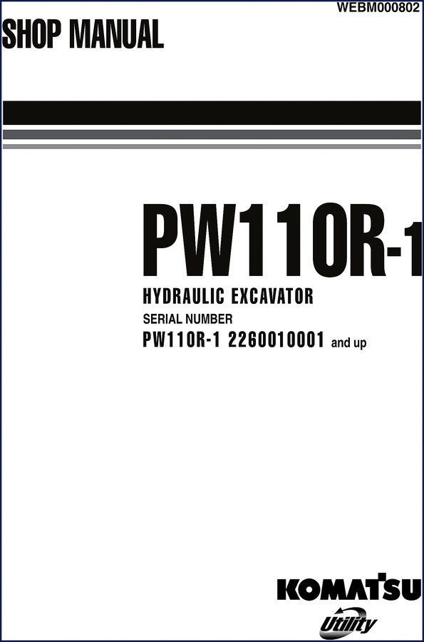 komatsu pw110r, komatsu manual