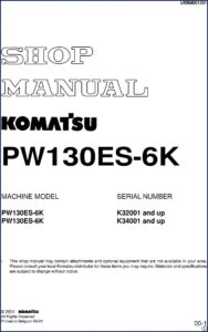 komatsu pw130es, komatsu manual