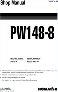 komatsu pw148, komatsu manual