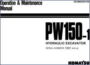 komatsu pw150, komatsu manual