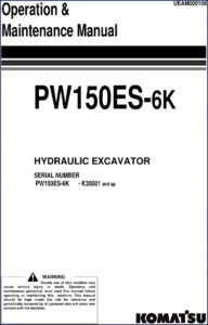 komatsu pw150es, komatsu manual