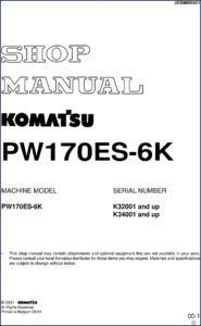 komatsu pw170es, komatsu manual