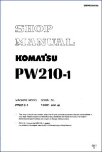 komatsu pw210, komatsu manual