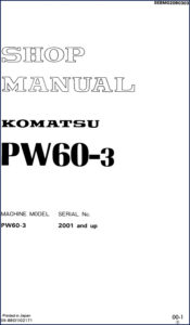 komatsu pw60, komatsu manual