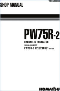 komatsu pw75r, komatsu manual