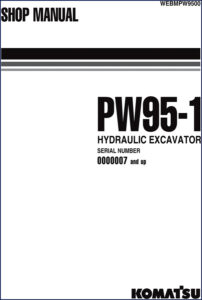 komatsu pw95 workshop manual, komatsu workshop manual, komatsu pw95