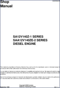 komatsu sa12v140z, komatsu manual
