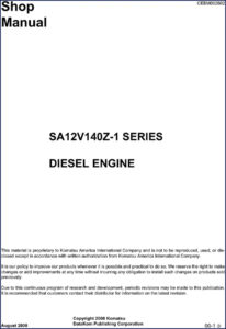 komatsu sa12v140z, komatsu manual