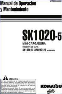 komatsu sk1020, komatsu manual