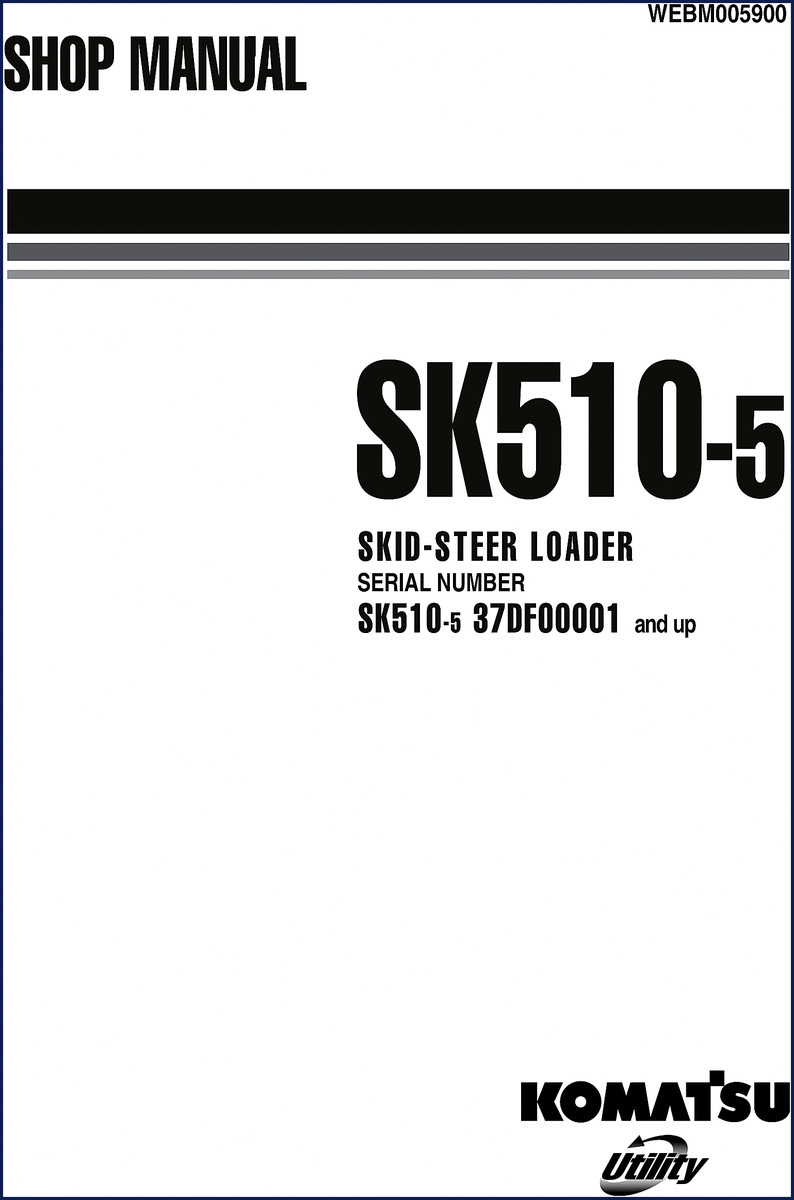 komatsu sk510, komatsu manual