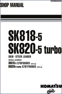 komatsu sk818, komatsu manual
