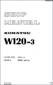 komatsu w120, komatsu manual