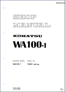 komatsu wa100, komatsu manual