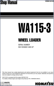 komatsu wa115, komatsu manual
