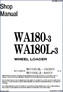 komatsu wa180, komatsu manual