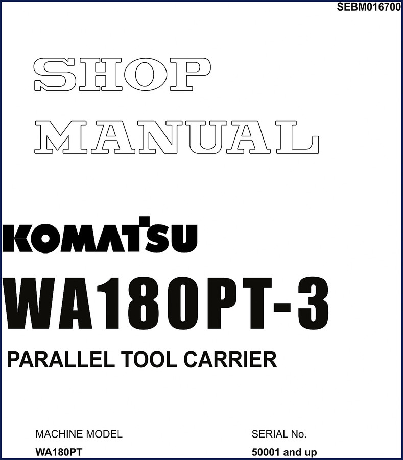 komatsu wa180pt, komatsu manual
