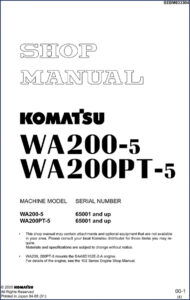 komatsu wa200, komatsu manual