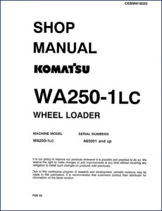 komatsu wa250, komatsu manual