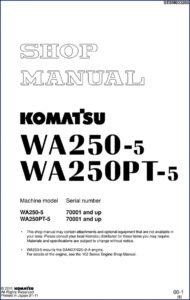 komatsu wa250, komatsu manual