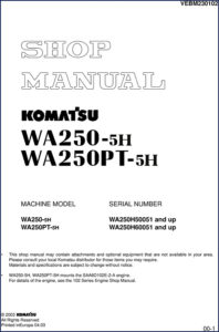 komatsu wa250, komatsu manual