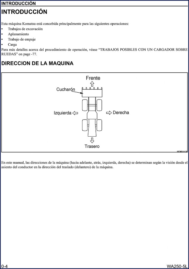 komatsu wa250, komatsu manual