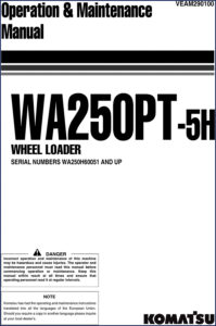 komatsu wa250pt, komatsu manual