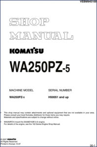 komatsu wa250pz, komatsu manual