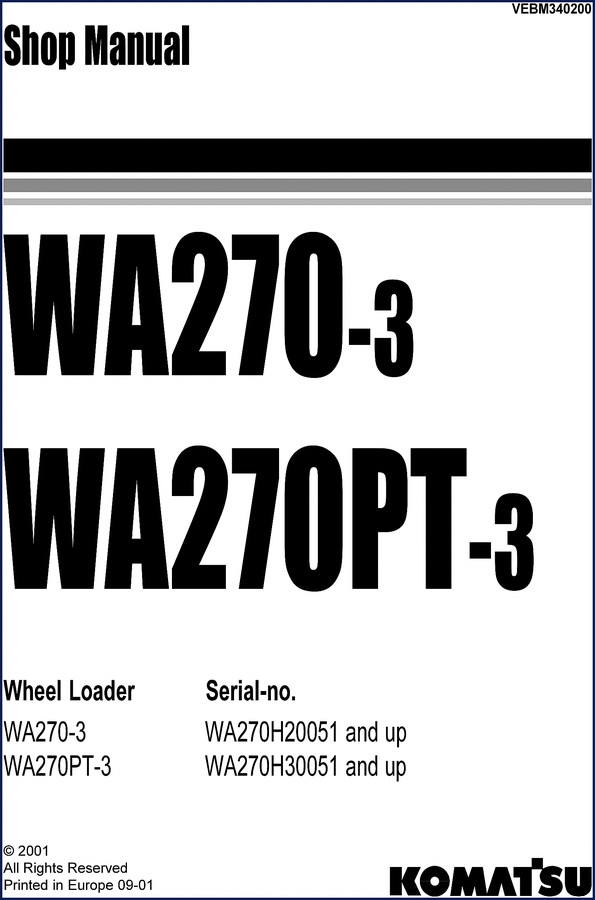 komatsu wa270, komatsu manual