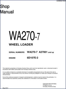 komatsu wa270, komatsu manual