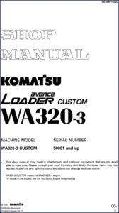 komatsu wa320, komatsu manual