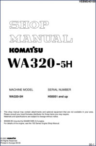 komatsu wa320, komatsu manual