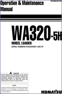 komatsu wa320, komatsu manual