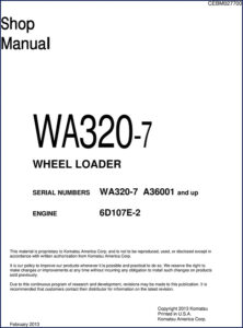 komatsu wa320, komatsu manual