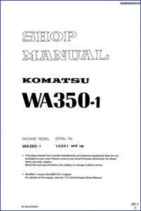 komatsu wa350, komatsu manual