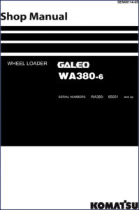 komatsu wa380, komatsu manual