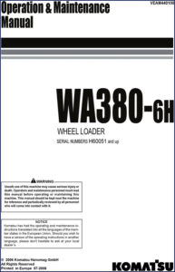 komatsu wa380, komatsu manual